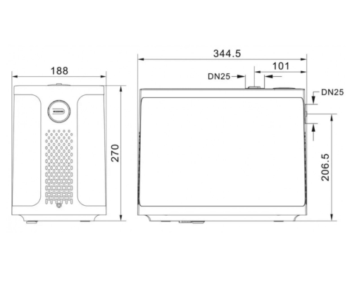 Насосна станція Shimge CA 600 0.6 кВт, з частотним перетворювачем