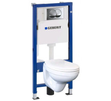 Інсталяція HOLLER MQ100 (комплект 3 в 1) + Унітаз підвісний безободковий HOLLER POINT, білий + Клавіша змиву HOLLER MSV, матовий хром