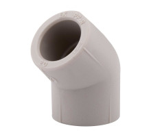 Коліно (кутник сантехнічний) Wavin Ekoplastik ППР 45° 20
