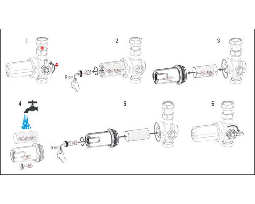 Фільтр із магнітним сепаратором бруду