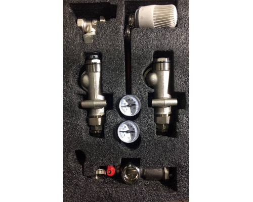 Змішувальна група 3/4" для теплої підлоги з прямим термостатичним краном KARRO